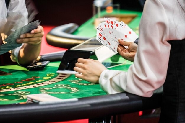 Roulette wheel and betting table